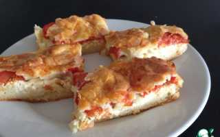Пирог с адыгейским сыром и помидорами